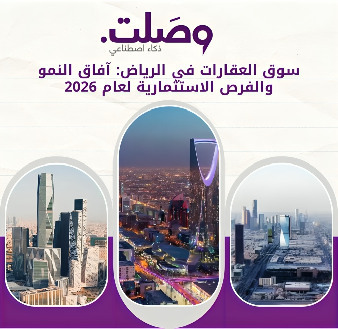 سوق العقارات في الرياض: آفاق النمو والفرص الاستثمارية لعام 2026 1 سوق العقارات في الرياض